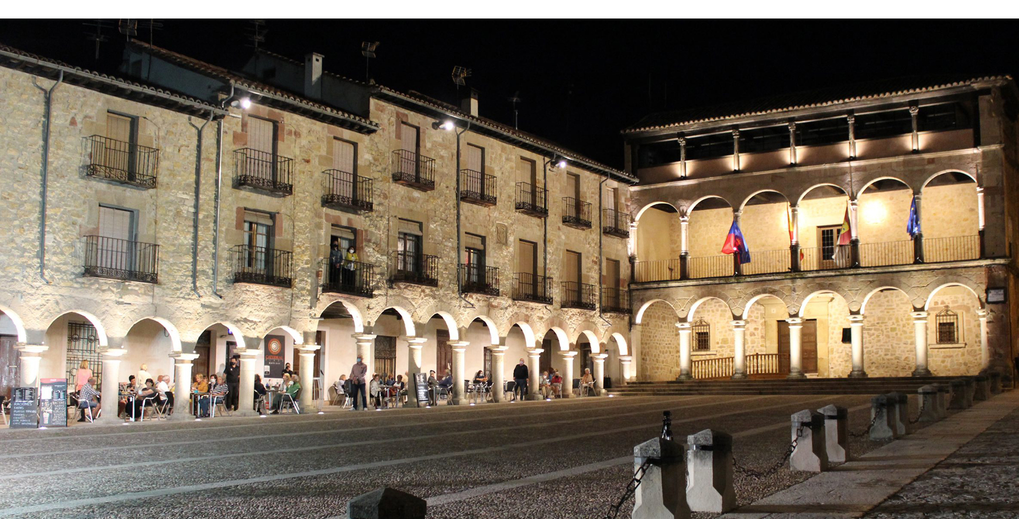 La Fundación Iberdrola España ilumina la Plaza Mayor de Sigüenza, del siglo XVI