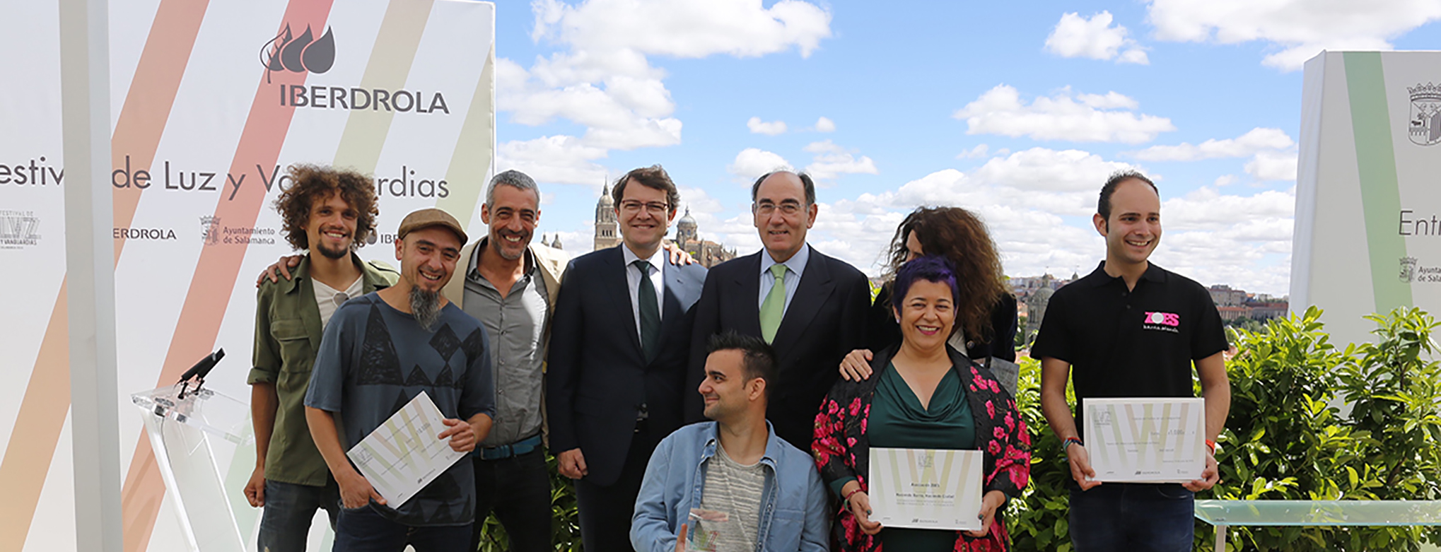 Alfonso Fernández Mañueco e Ignacio Galán en los Premios del Festival de Luz y Vanguardias 