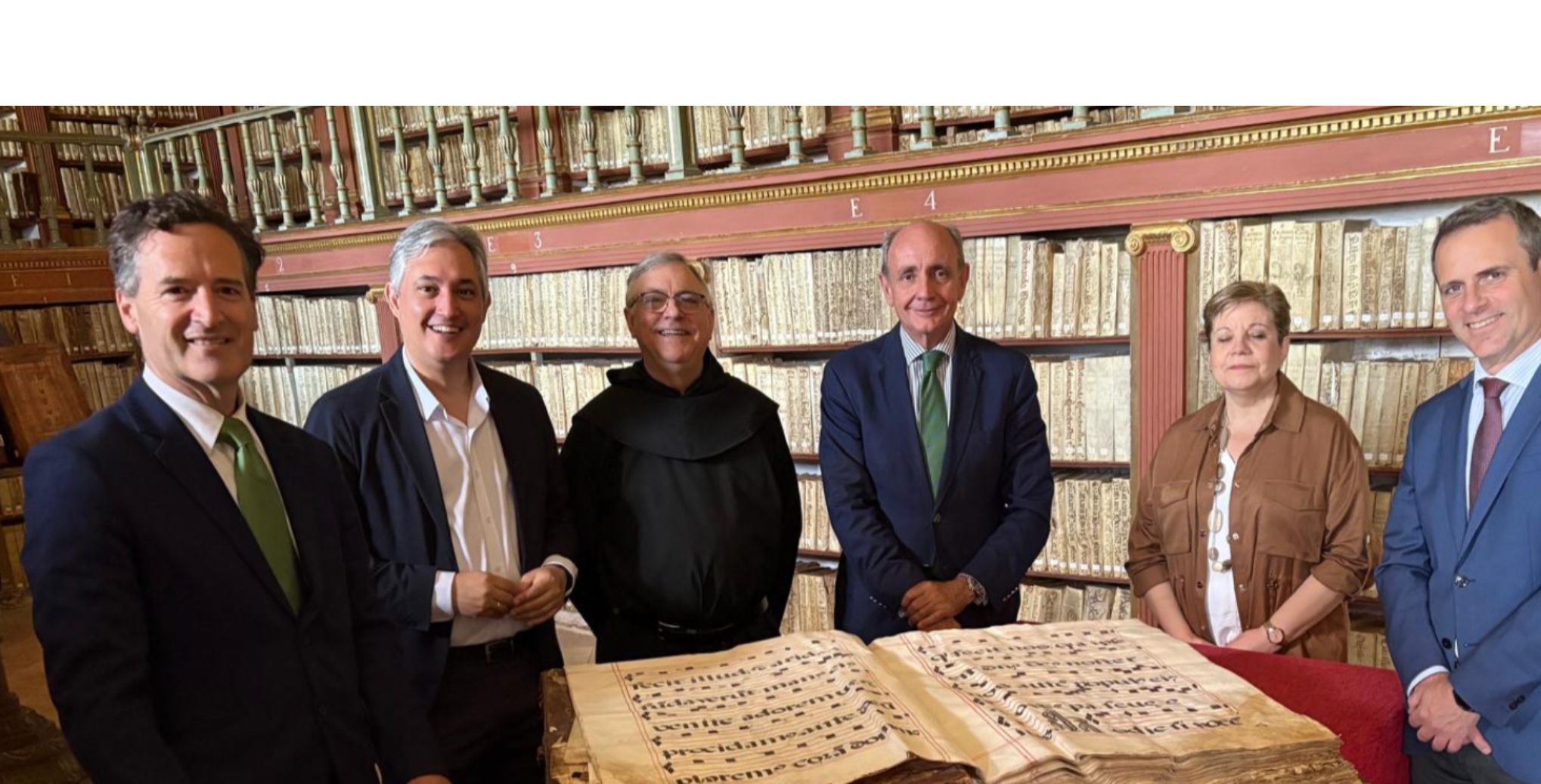 La Fundación San Millán de la Cogolla y la Fundación Iberdrola España renuevan su colaboración para recuperar parte de los fondos de la Biblioteca del Monasterio de Yuso