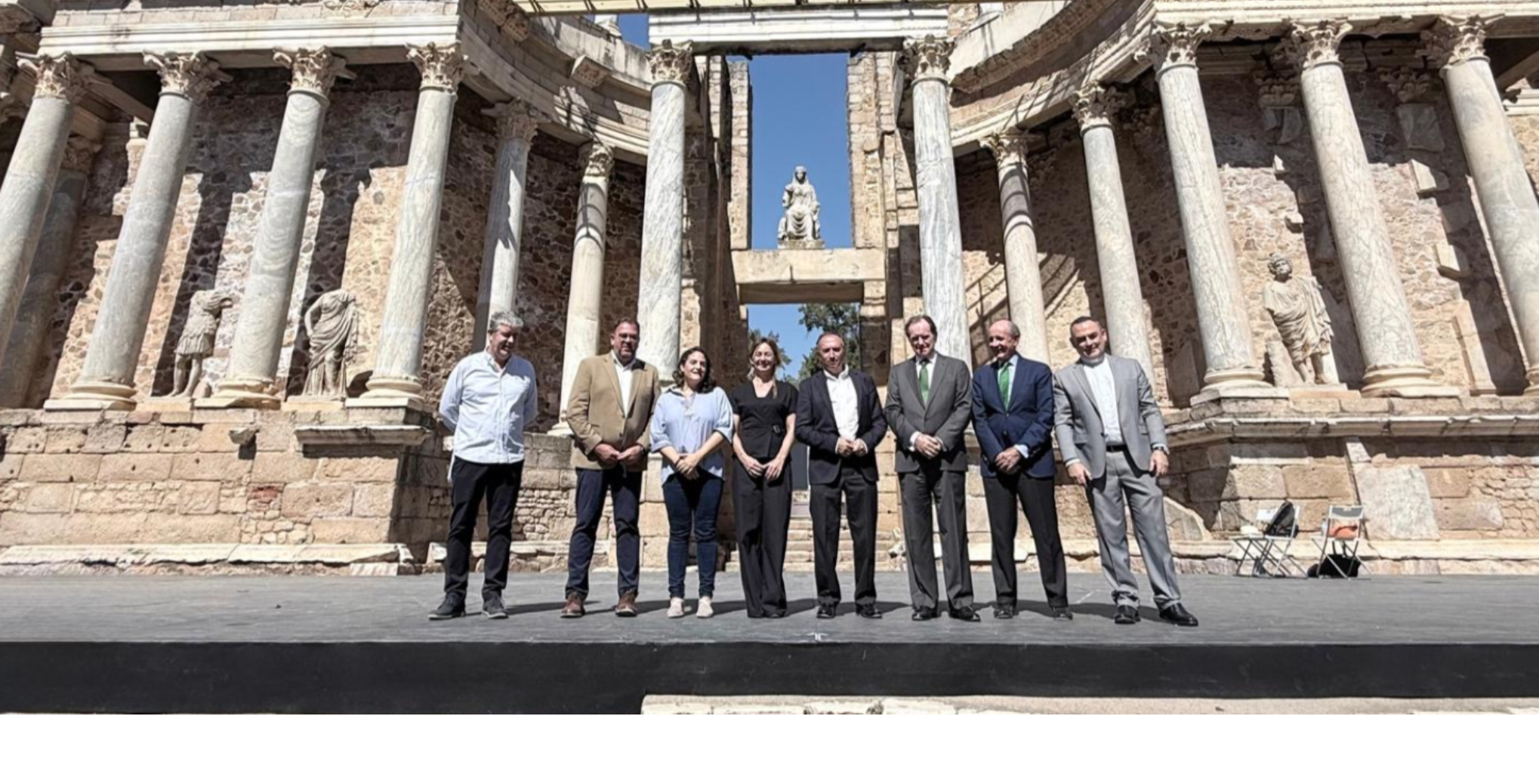 La escena del Teatro Romano de Mérida brillará con nueva luz gracias a la colaboración entre el Consorcio de Mérida y la Fundación Iberdrola España