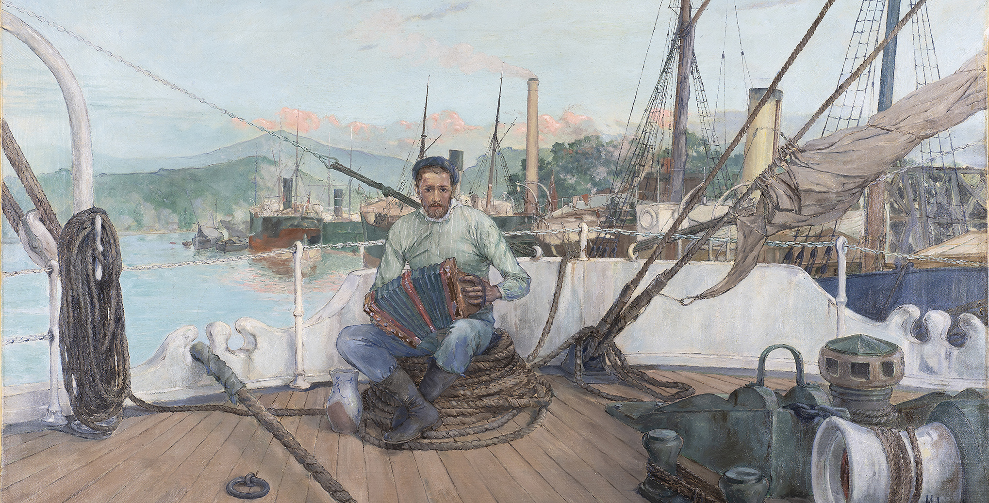 Marinero con acordeón